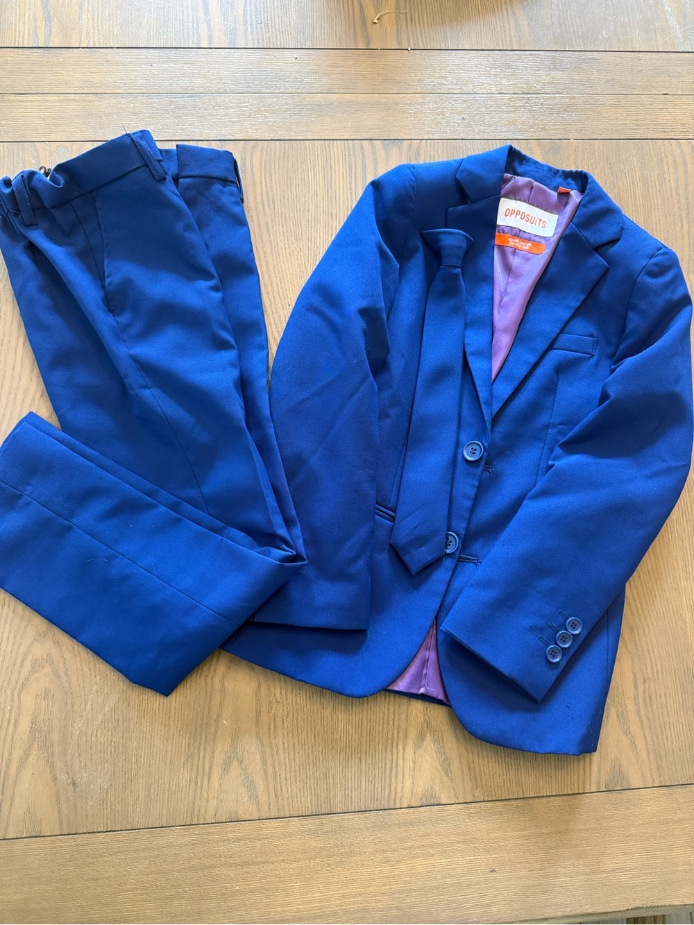 Opposuits Royal Blue Kid’s Blazer, Pants & tie suit Set